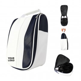 PU Golf Shoe Carry Storage Bag with Logo