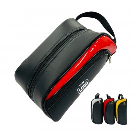 PU Leather Golf Shoes Carrying Case with Logo