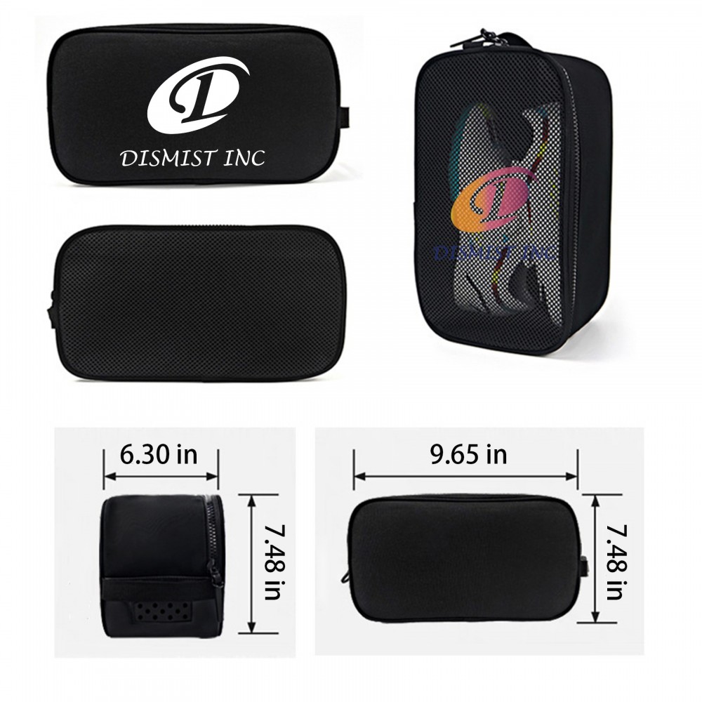 Breathable Polyester Sports Shoe Bag for Travel & Sneaker Storage with Logo