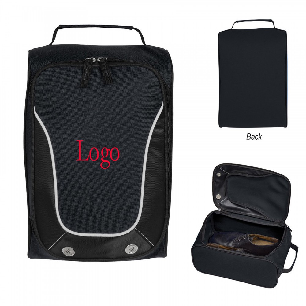 Personalized Zippered Travel Shoe Bag
