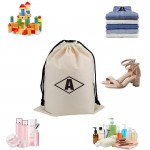 Personalized Reusable Cotton Shoe Bags with Drawstring Pouch
