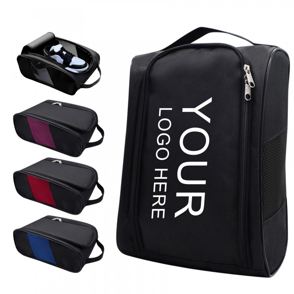 Golf Shoe Bag Waterproof Nylon with Logo