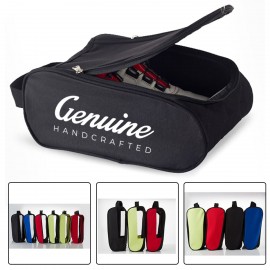 Zippered Golf Shoe Bag with Logo  Zippered Golf Shoe Bag with Logo
