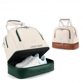 Women's Golf Apparel Bag Double Layer Clothes and Shoe Tote Lightweight Waterproof Travel Handbag with Logo