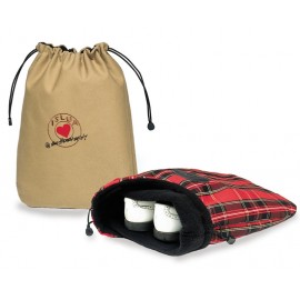 Deluxe Drawstring Shoe Bag (10 Oz. Natural Canvas) with Logo  Deluxe Drawstring Shoe Bag (10 Oz. Natural Canvas) with Logo