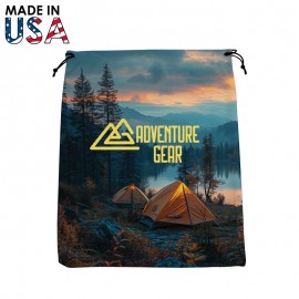 Personalized Premium RPET Microfiber Shoe Bag  Personalized Premium RPET Microfiber Shoe Bag