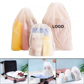 Portable Frosted Storage Bag with Logo  Portable Frosted Storage Bag with Logo