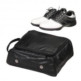 Leather Golf Shoe Bag with Logo  Leather Golf Shoe Bag with Logo