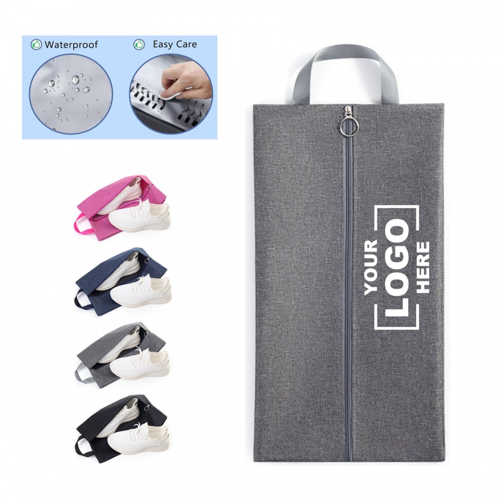 Customized Outdoor Zippered Travel Portable Shoes Storage Bags