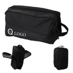 13.78 X 5.91 X 6.3 Inch Polyester Golf Sports Shoe Bag with Logo