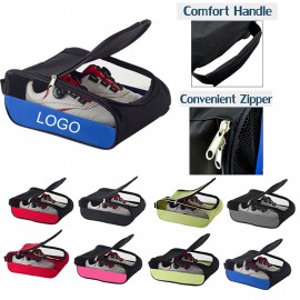 Custom Portable Golf Shoe Bag With Mesh Vent