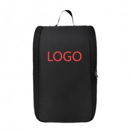 Zippered Polyester Sports Shoe Carrier with Logo
