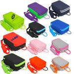 Portable Oxford Cloth Sports Shoe Storage Bag With Hand Strap For Golf Soccer Footwear with Logo