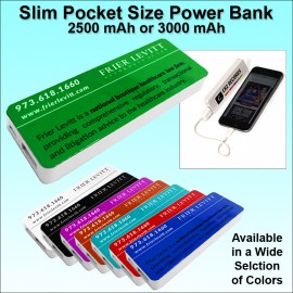 Customized Pocket Size Power Bank 3000 mAh - Green