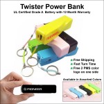 Twister Power Bank 2000 mAh with Logo