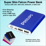  Super Slim Falcon Dual Port Power Bank 4000 mAh