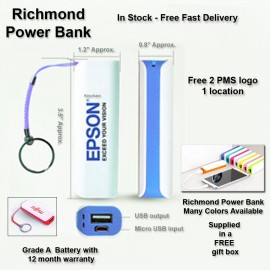 Richmond Power Bank 1800 mAh with Logo