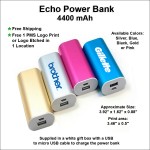 Logo Branded Echo Power Bank 4000 mAh