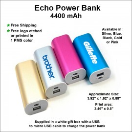 Echo Power Bank 4400 mAh with Logo