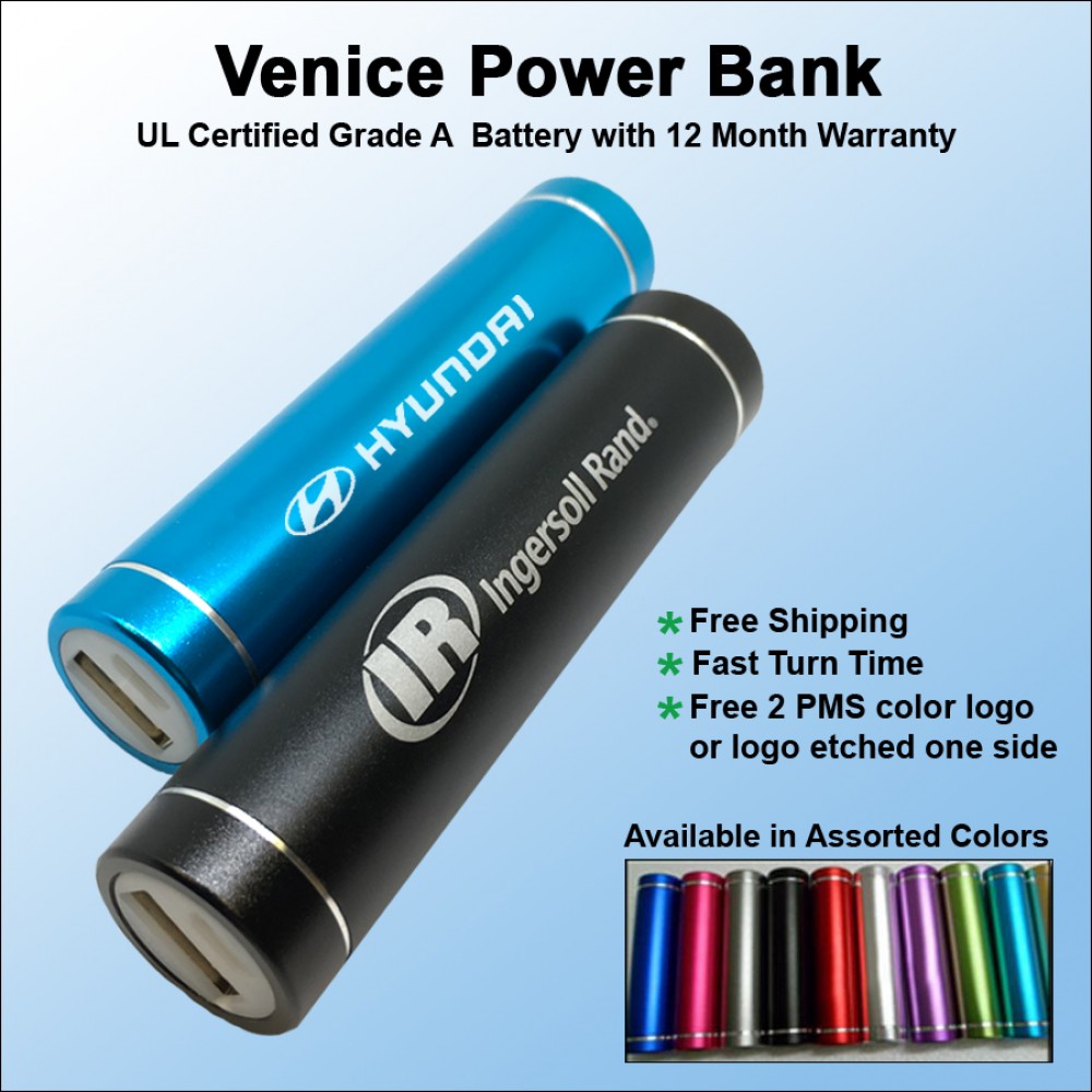 Venice Power Bank 2200 mAh with Logo
