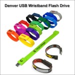 Personalized Denver USB Wristband - 32 GB Memory