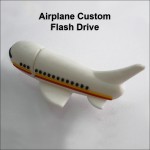Customized Airplane Custom Flash Drive - 4 GB Memory