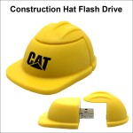 Construction Hat Flash Drive - 256 MB - Yellow with Logo