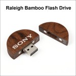 Raleigh Bamboo Flash Drive - 4 GB with Logo