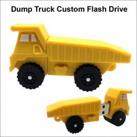 Promotional Dump Truck Flash Drive - 4 GB