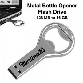 Promotional Bottle Opener Flash Drive - 16 GB Memory