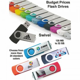 Swivel Flash Drive - 64 GB Memory with Logo  Swivel Flash Drive - 64 GB Memory with Logo