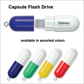 Capsule Flash Drive - 4 GB Memory with Logo