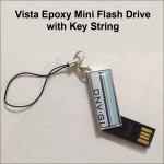 Vista Epoxy Mini Metal Flash Drive - 8 GB with Logo