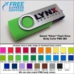 Swivel Flash Drive - 16 GB Memory - Body PMS 360 with Logo