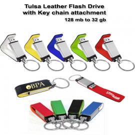 Promotional Tulsa Leather Wallet Flash Drive - 8 GB Memory