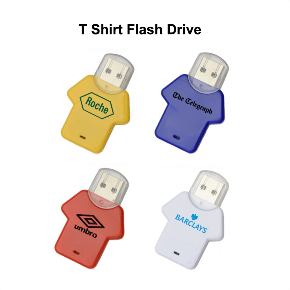 T Shirt Flash Drive - 32 GB Memory with Logo