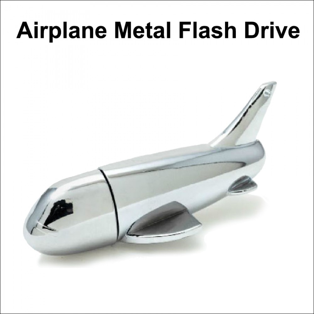 Airplane Metal Flash Drive - 16 GB with Logo
