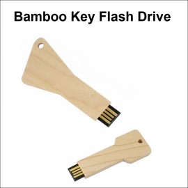 Bamboo Key Flash Drive - 16 GB Memory with Logo