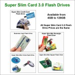 Promotional Credit Card Flash Drive 3.0- 8 GB Memory