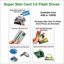 Custom Credit Card Flash Drive 3.0- 8 GB Memory