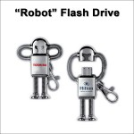 Logo Branded Robot Flash Drive - 32 GB