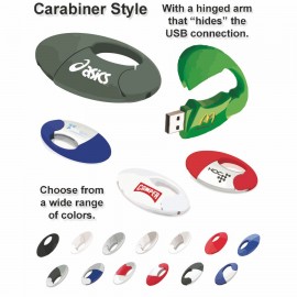 Carabiner Flash Drive - 16 GB Memory with Logo