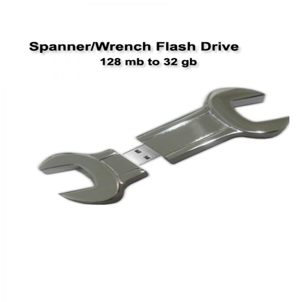 Custom Wrench Shaped Flash Drive - 16 GB Memory