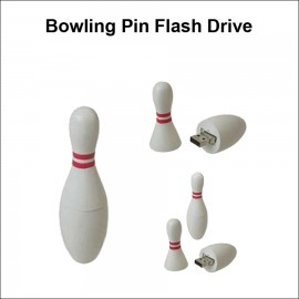 Bowling Pin Flash Drive - 128 MB Memory with Logo