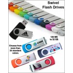 Customized Swivel Flash Drive - 4 GB Memory