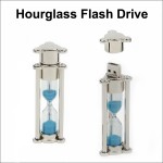 Logo Branded Hourglass Flash Drive - 4GB Memory
