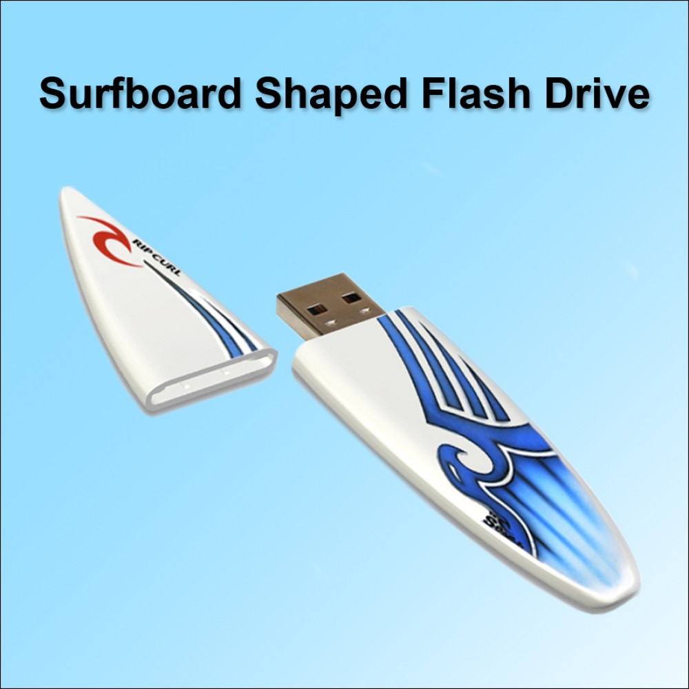 Promotional Surfboard Flash Drive - 8 GB Memory