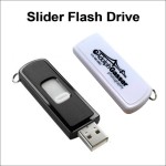 Customized Slider Flash Drive - 4 GB Memory