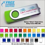 Customized Swivel Flash Drive - 16 GB Memory - Body PMS 368