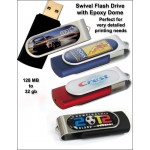Swivel Epoxy Flash Drive - 32 GB Memory with Logo